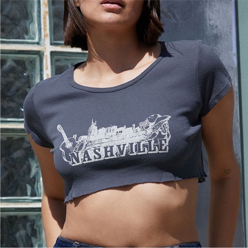 John Galt Brandy Melville Nashville Crop Top